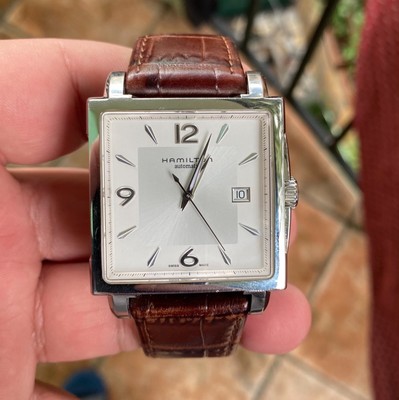 HAMILTON Jazzmaster Square H324150 automatic watch working