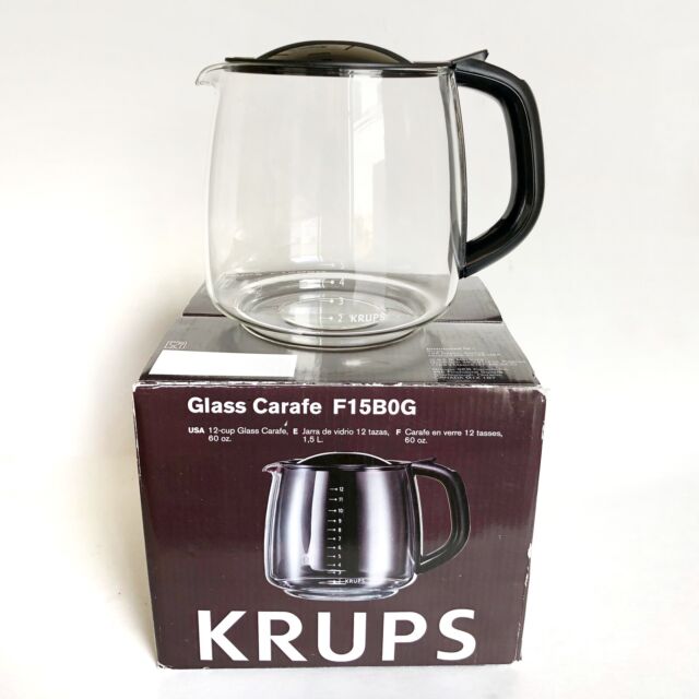 KRUPS F15B0G Coffee Carafe for Any KRUPS FME Series Black 12-Cup 