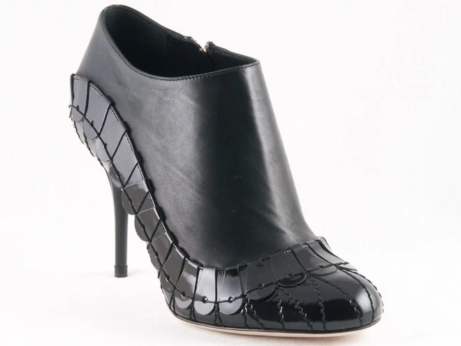 Bottes neuves en cuir noir Christian Dior Serpent taille 36 US 6