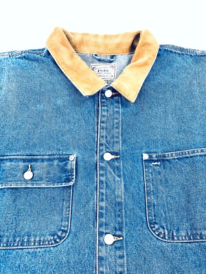 NWT XXL POLO RALPH LAUREN DENIM TRUCKER DUNGAREE JEAN JACKET | eBay
