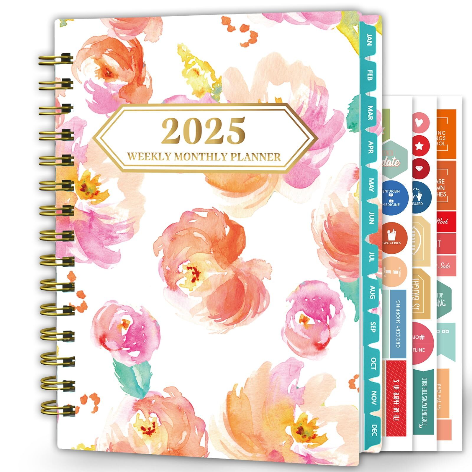 Ymumuda 2025 Planner 12-Month Daily Weekly Monthly Planner from JAN.2025 to D...