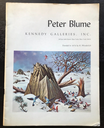 Peter BLUME 1968 Kennedy Galleries NYC art exhibition catalogue 48 pages - Foto 1 di 6
