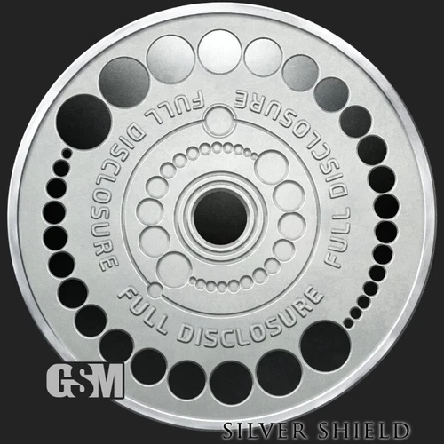 FULL DISCLOSURE - Silver Shield 1 oz .999 Silver Proof MINIMINTAGE IN STOCK