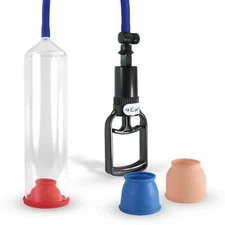 LeLuv EasyOp Penis Pump Tgrip Handle Premium Hose | 3 Sizes of Silicone Sleeve
