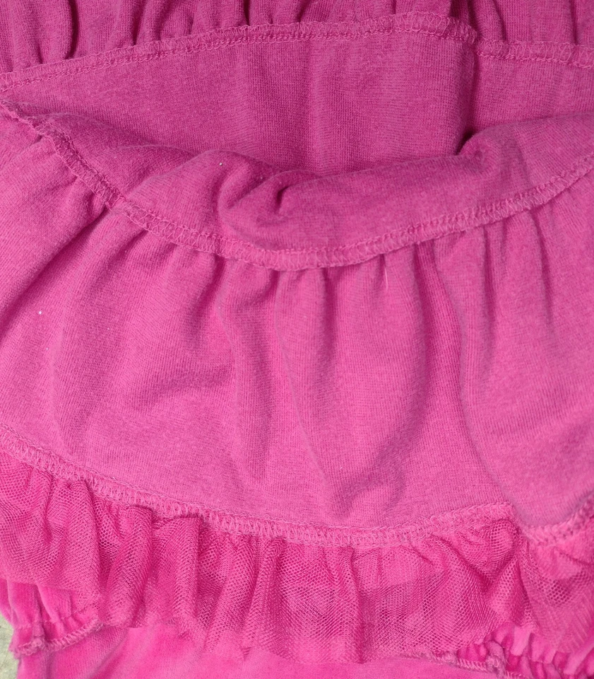 Vestido Hanna Andersson Rosa Terciopelo Niñas Giratorio 8 Fiesta Crinolina Elastizado en Niveles Foto 4 de 4