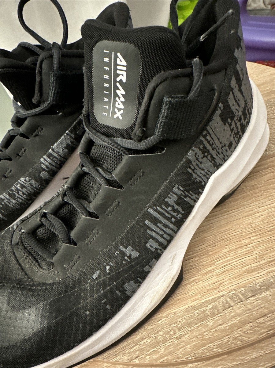 Nike Air Max Infuriate Mid Top Basketball Shoes Sneakers AA7066-001 Size 