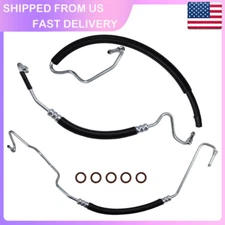 Power Steering Hose Kit 3pc Silverado 2500HD 6.6L Turbo Diesel Hydroboost 01-06