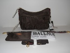 New Mz Wallace Coco Crossbody (chocolate W/ Gold Tone Hardware)