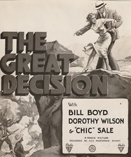 MEN OF AMERICA THE GREAT DECISION ORIGINAL ART PHOTOGRAPH WILLIAM BOYD 1932 RARE