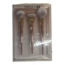 Juego de brochas wet n wild Flawless Face Pro Line rubor contorno plano y polvo facial