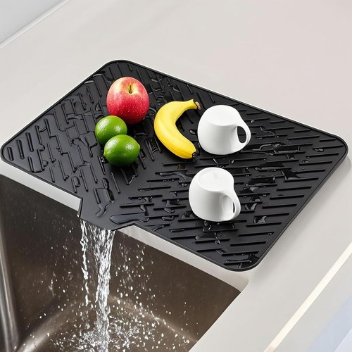 Silicone dish drying mat 23x17, heat-resistant, eco-friendly, multi-use