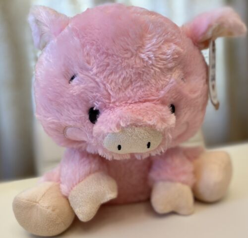 Ganz Nashies Pig Soft Plush Stuffed Animal Toy, 9"