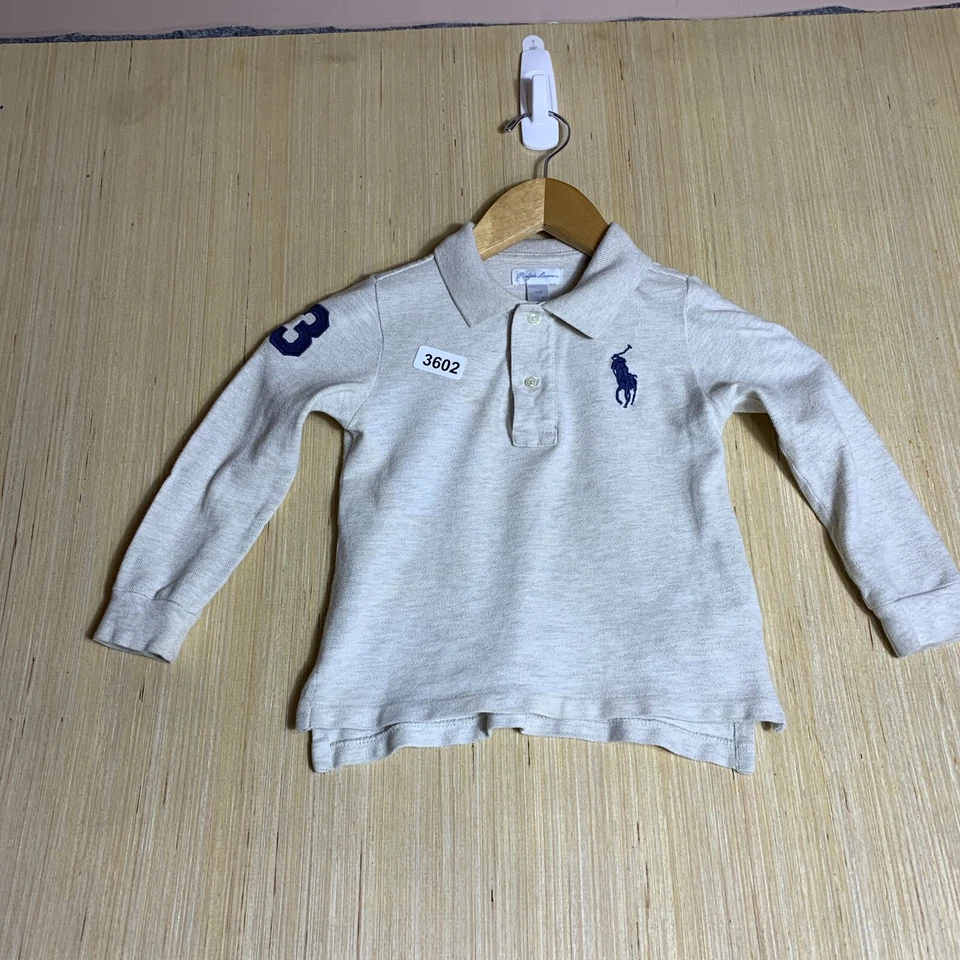 Polo Ralph Lauren Niño 24 Meses Gris Manga Larga Niño Abotonado #3 Foto 4 de 4