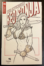 INVINCIBLE RED SONJA 6 VARIANT Frank CHO SKETCH HTF GGA V 1 CONAN Barbarian