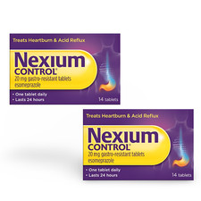 Nexium Control 20mg Gastro-Resistant Tablets - 2 x 14 Tablets - 