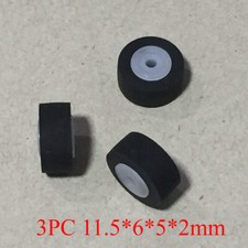 3pc 11.5 6 5 2mm New Pinch Roller for Walkman Belt Pulley Cassette Decks Boombox