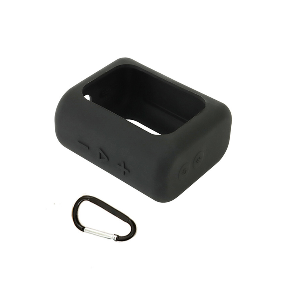 Black Silicone Carrying Travel Case For JBL GO 3 Portable Bluetooth Speaker