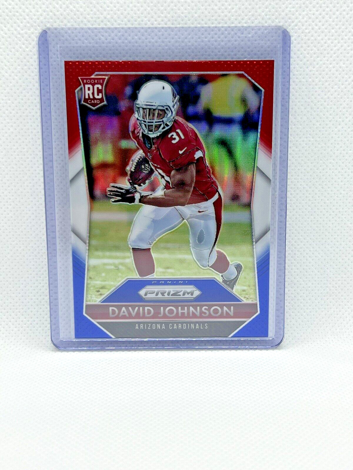 David Johnson Panini Prizm #224 Red White Blue