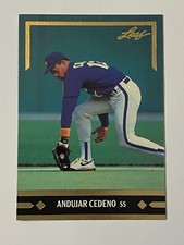 ⚾ 1991 Leaf Baseball Gold Leaf Rookies Insert #BC20 Andujar CEDENO ⚾