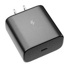 45W Fast Charging USB Type C Wall Charger Cable For Samsung Galaxy S20 S22 21