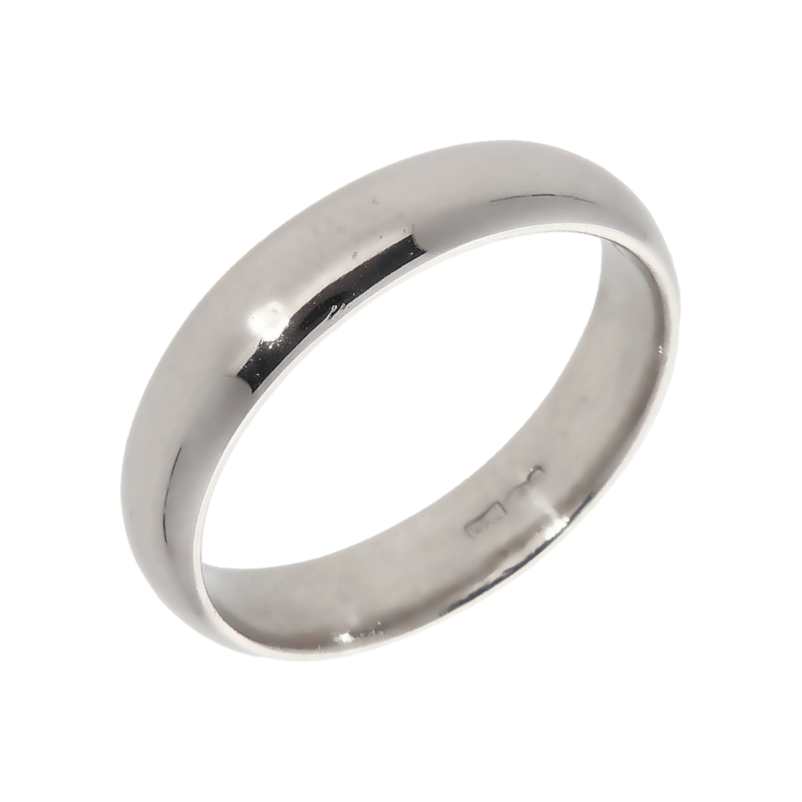 PreOwned Platinum 900 5mm Wedding Band Ring Size S Platinum Unisex eBay