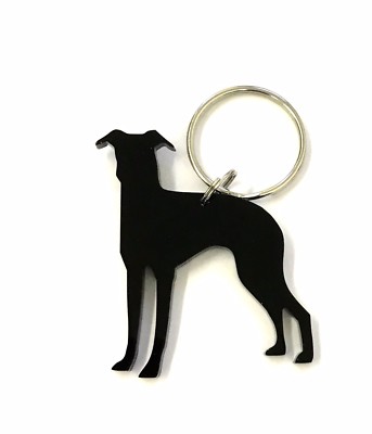 Lurcher Dog Fridge Magnet Gift In Black With Gift Bag - Foto 2