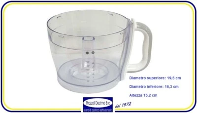 KENWOOD CIOTOLA CONTENITORE VASO ROBOT CUCINA FP30 FP731 FP733 FP7...MULTIPRO