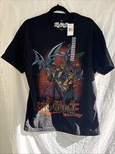 Yu Gi Oh L Graphic Tee Shirt Yugi, Seito, Dark Magician And Blue Eyes White Dr