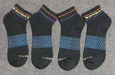 Bombas 4-Pack Unisex Ankle Multicolor Socks Large NWT (4-Pairs)
