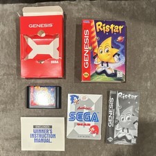 Ristar Sega Genesis 1995 Complete Game with Box and Inserts TESTED