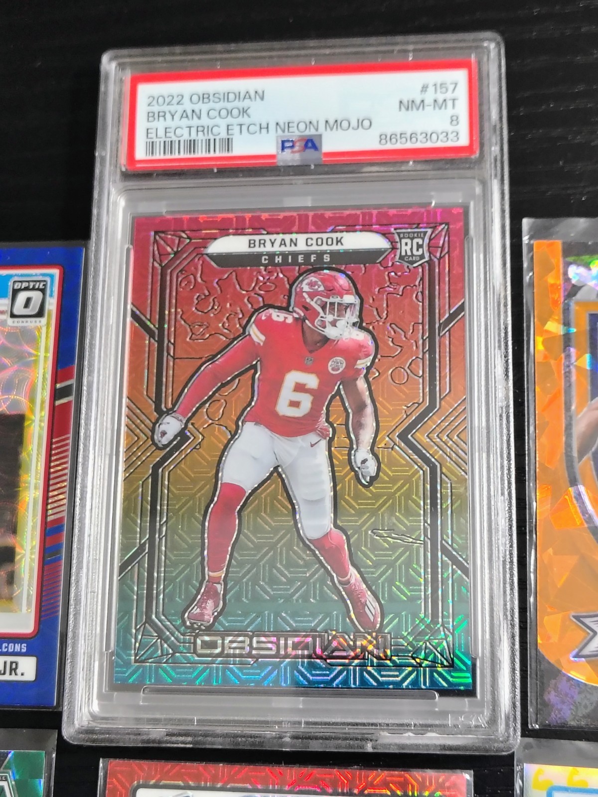 NFL Rookie Card Lot Red Mojo Orange Ice  PSA Electric Etch Neon Mojo 1/5 SSP RC view 10