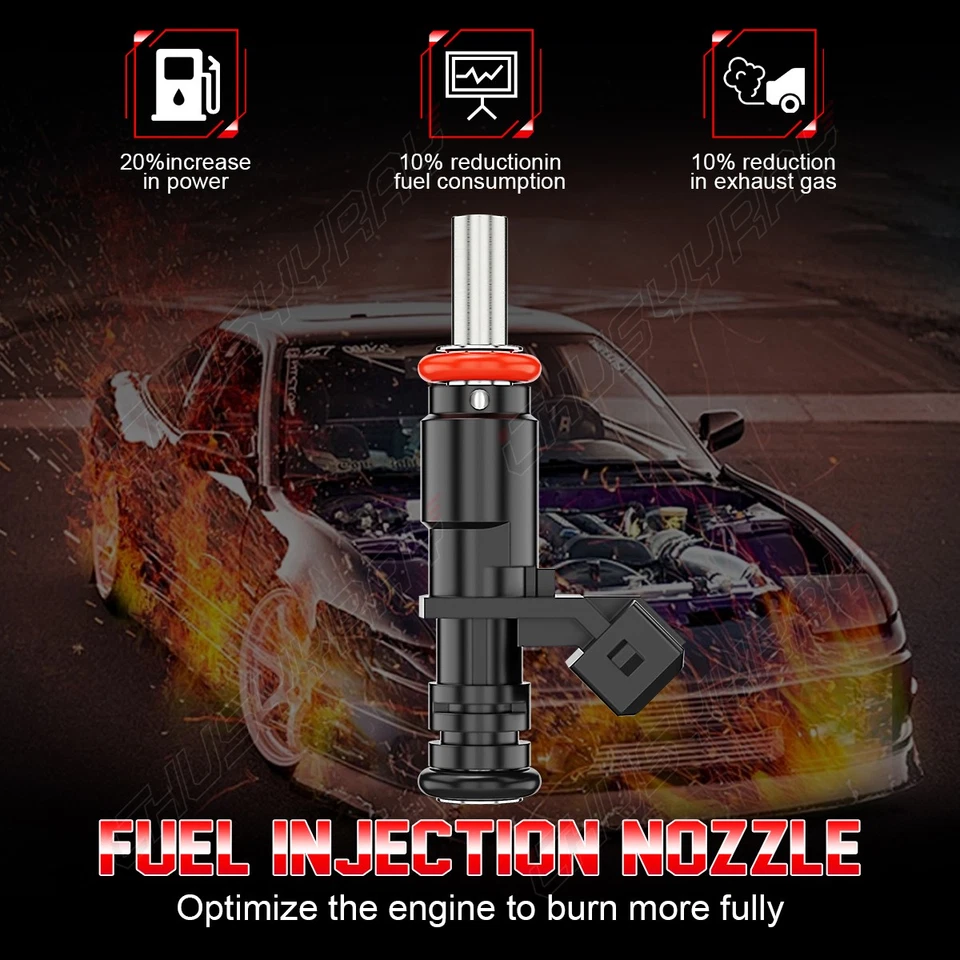 Топливные форсунки с 6 отверстиями 7531634 6 шт подходят для 2008 BMW 528xi 13537531634 - Изображение 3 из 4