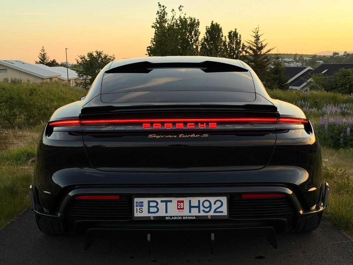 y様確認用♡ Porsche Taycan 9JA Red Porsche Letters Rear Tail Light Center