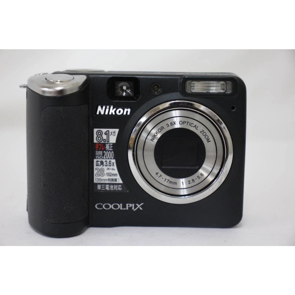Nikon COOLPIX P50 CCD Digital Camera, Black, 8.1MP, 3.6x optical