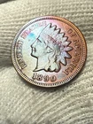 1890 Indian Head Cent Penny XF High Grade Toned