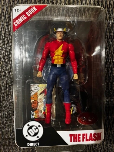 McFarlane Toys DC Direct Page Punchers The Flash (Jay Garrick) Platinum W/Comic