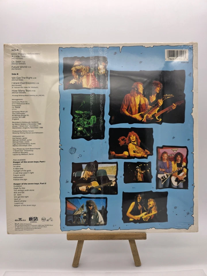 HELLOWEEN "I Want Out LIVE" Vinyl LP (1989) SEALED W/ Hype Sticker In Shrink  - Image 2 of 4