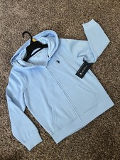 U.S. Polo Assn. Light Blue Kids Zip Hoodie Boys 10-12 