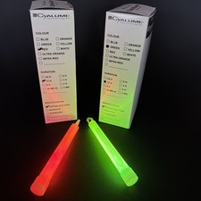 CYALUME Chemlight Light Glo sticks GREEN and RED 12 Hour Duration X20 Airsoft