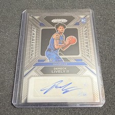 Panini Prizm Sensational Signatures Rookie Autograph Dereck Lively II Mavericks