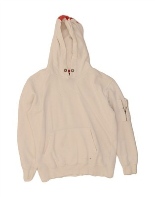 ALPHA INDUSTRIES Herren Graphic Hoodie Pullover Medium Weiß Colourblock AS18