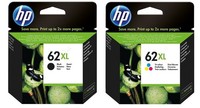 Original Hp Tinte 62XL Schwarz Color Multipack 2 StüCk Envy 7643 7644 7640