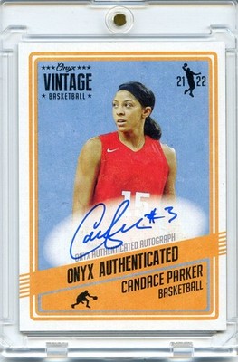 2021 Onyx Vintage WNBA CANDACE PARKER #VACP On Card Signatures Auto SSP