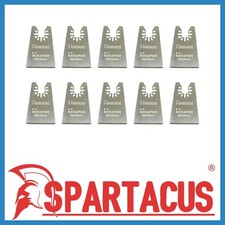 10 x Spartacus 52mm MultiTool Scraper Blades Makita Dewalt Bosch Erbauer Worx