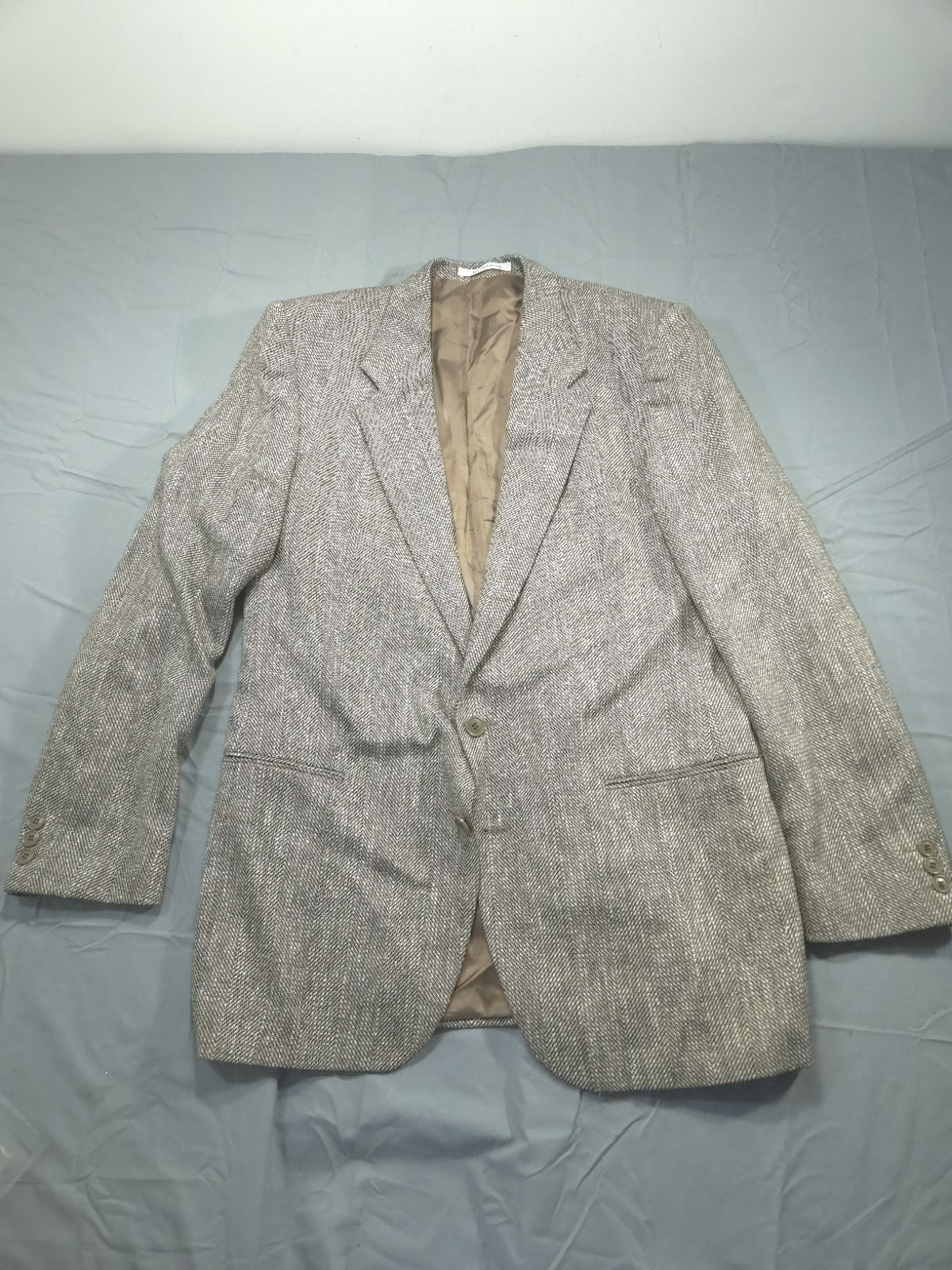 Blazer vintage Yves Saint Laurent uomo 40R giacca cappotto sportivo spina di pesce YSL