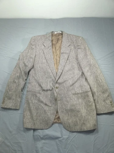 SAINT LAURENT (YSL) Blazer uomo vintage Yves Saint Laurent 40R giacca lana cappotto sportivo spina di pesce