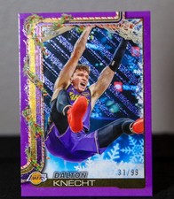 Dalton Knecht [Purple Metallic Glitter] #H122 2025 Topps Holiday + Base SN/99