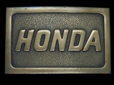 TA01131 VINTAGE 1970s  HONDA  MOTORCYCLE ADVERTISEMENT BELT BUCKLE