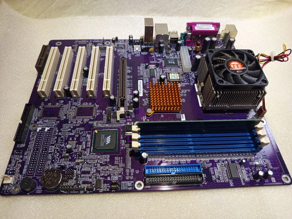 Mainboard ECS K7VTA3 V.50 Sockel 462 + AMD Athlon XP 2600+ & DDR RAM KT333 - Bild 4 von 4
