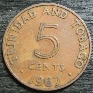 Trinidat und Tobago 5 Cents 1967